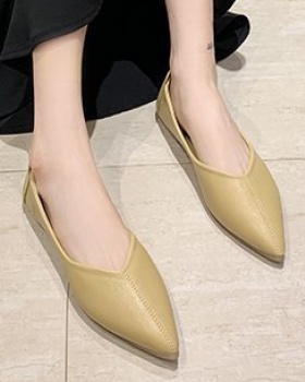 Pointed Korean style shoes spring peas shoes for women