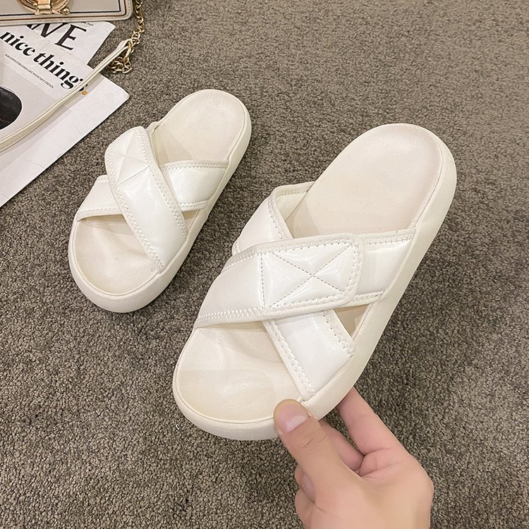 Fish mouth summer shoes Korean style Casual slippers