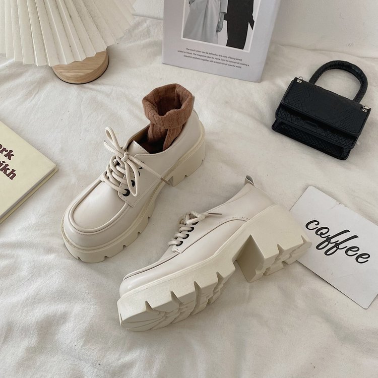 Spring and autumn shoes leather shoes for women