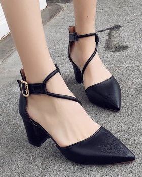Pointed summer sandals Korean style high-heeled shoes