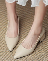 Low fashion high-heeled shoes pointed shoes for women