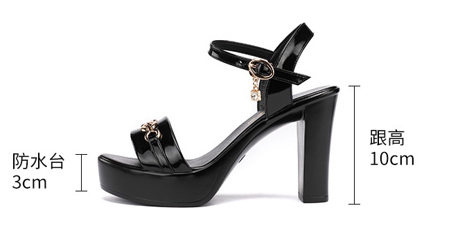 Thick crust thick platform high-heeled sandals for women