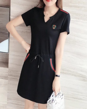 Large yard slim sports Cover belly Casual dress for women