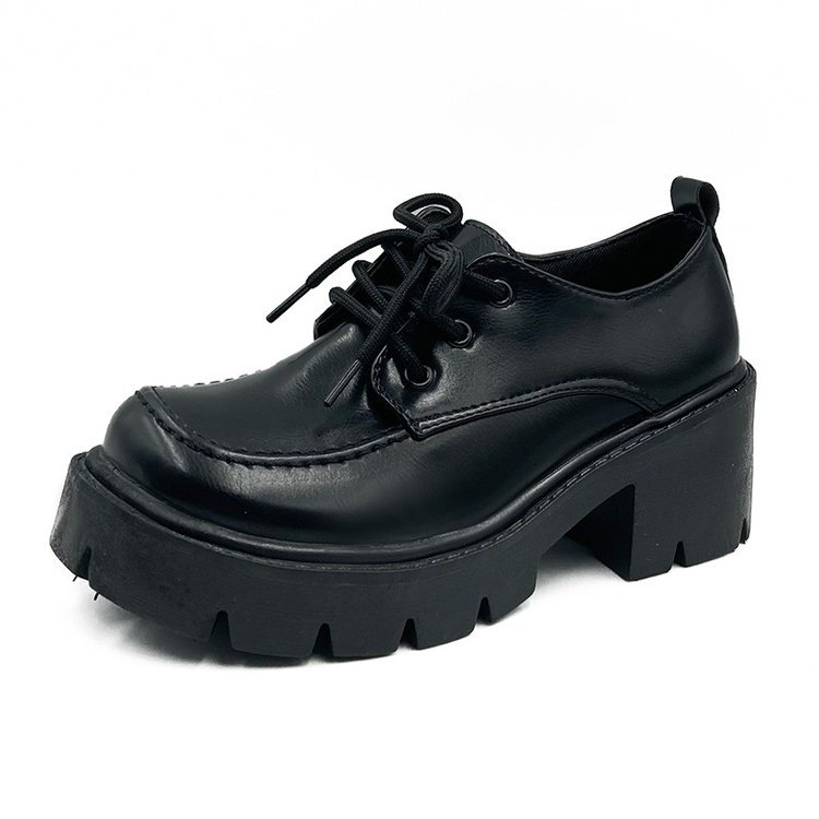 British style shoes matte leather shoes for women