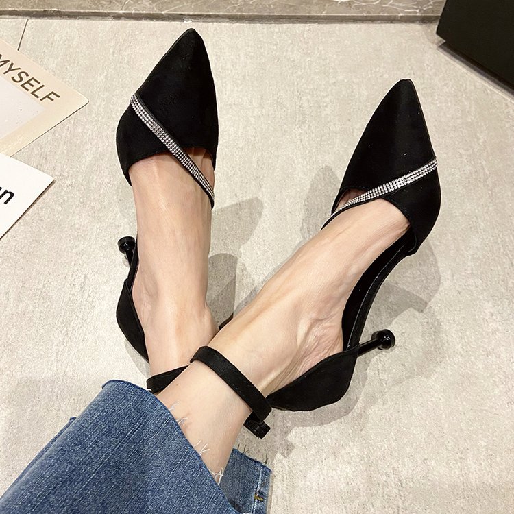 Pointed fashion shoes fine-root sandals for women