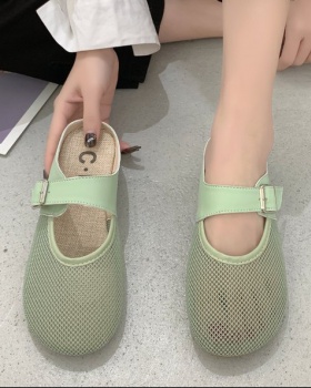 Korean style hollow summer slippers