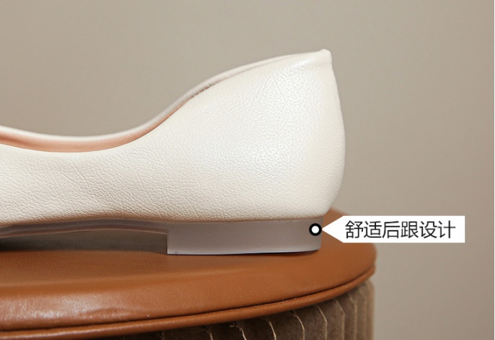 Cozy metal buckles thick emulsion low spring shoes for women