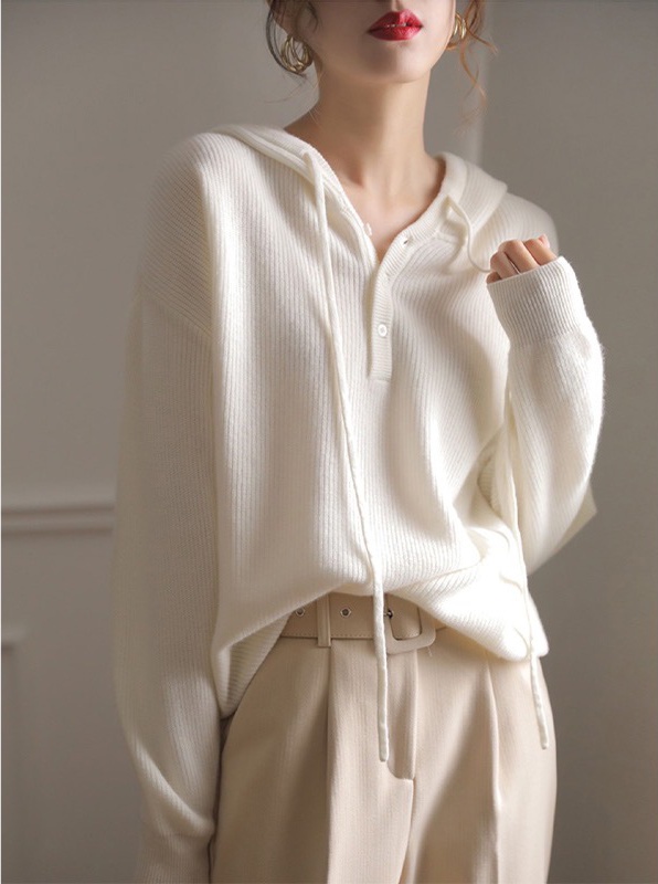 Spring and autumn cashmere tops thin loose sweater