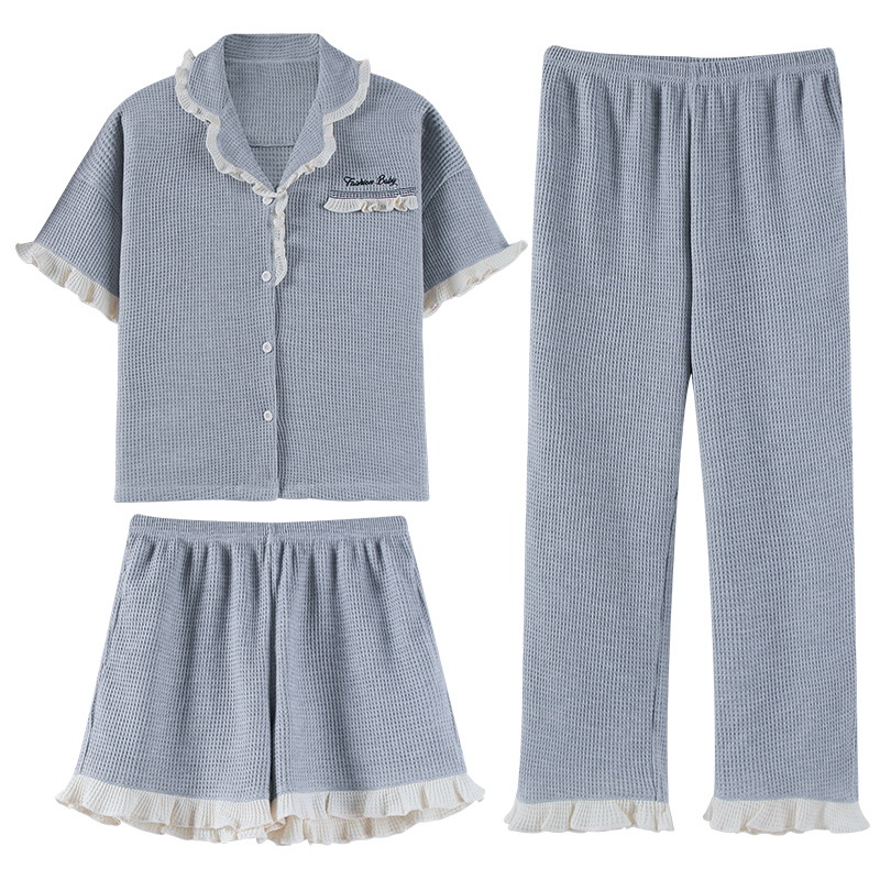 Homewear summer pajamas 3pcs set