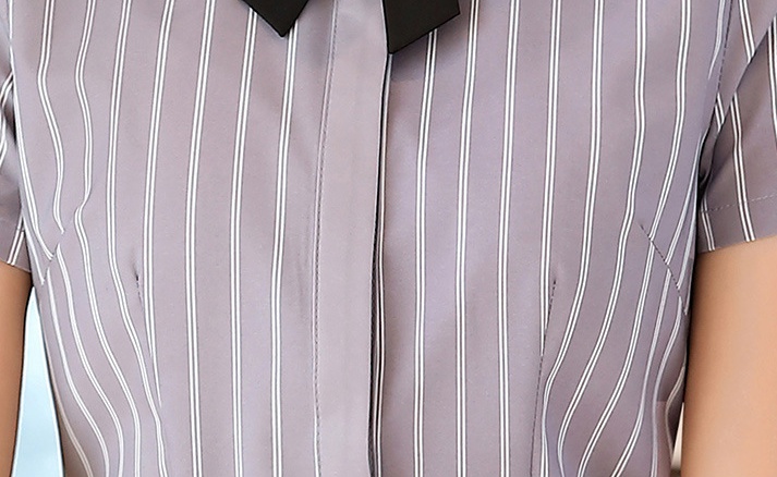 Short sleeve stripe business suit summer business shirt