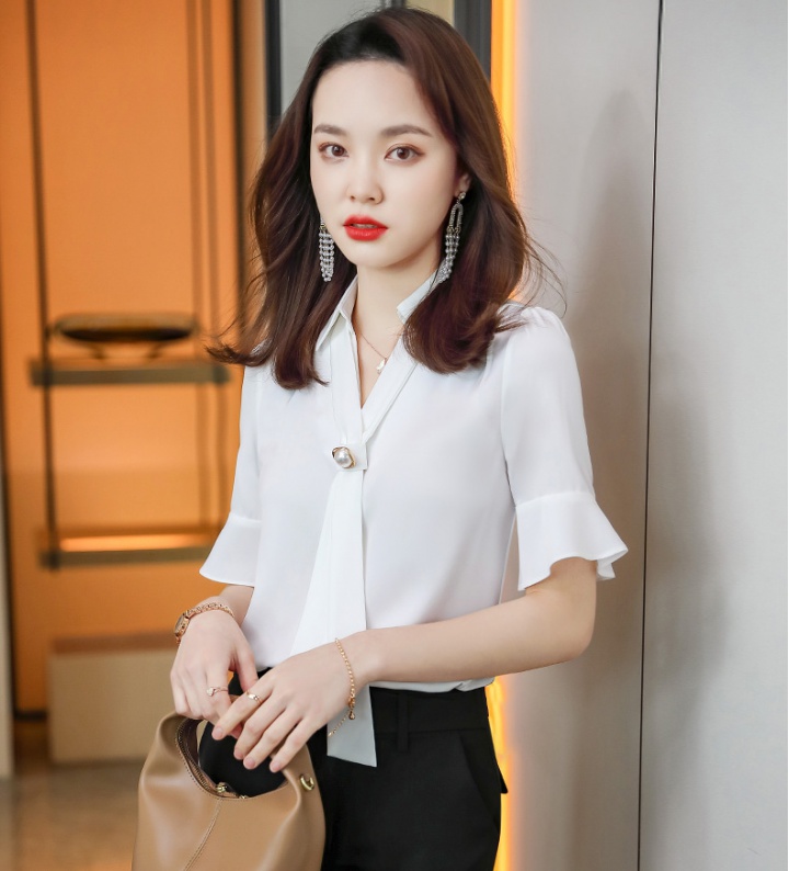 Temperament business suit spring shirt 2pcs set for women