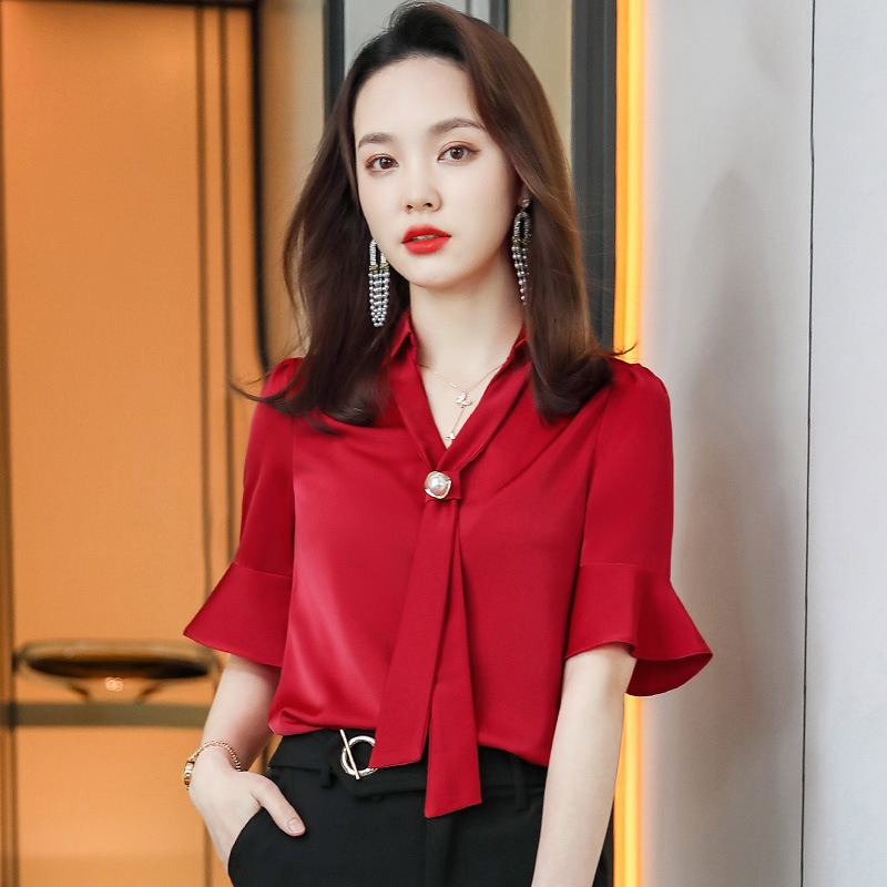 Temperament business suit spring shirt 2pcs set for women