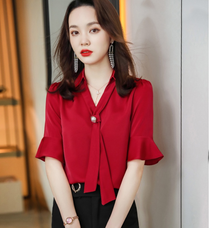 Temperament business suit spring shirt 2pcs set for women