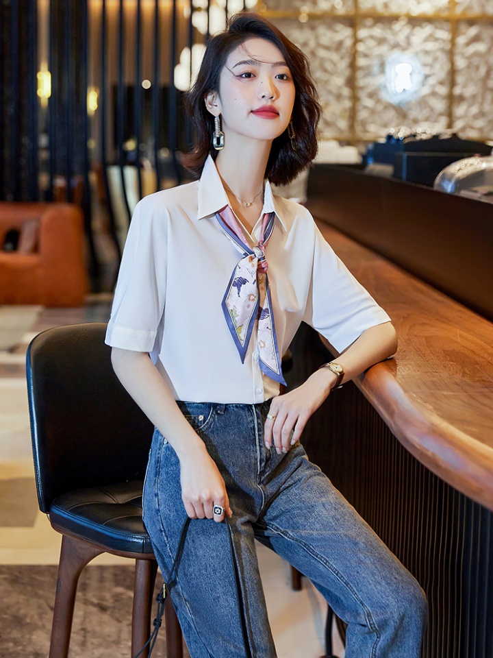 Overalls fashion shirt temperament Casual tops for women