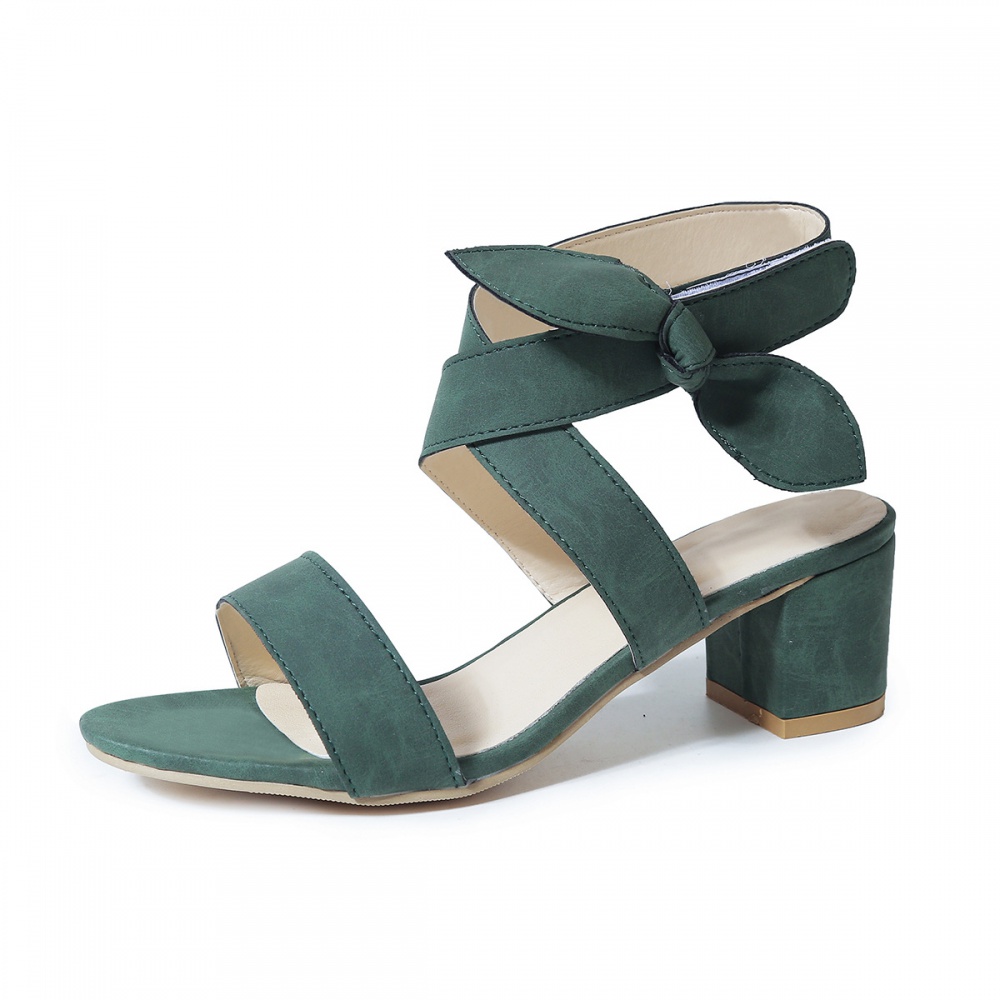Large yard slipsole bow summer sandals for women