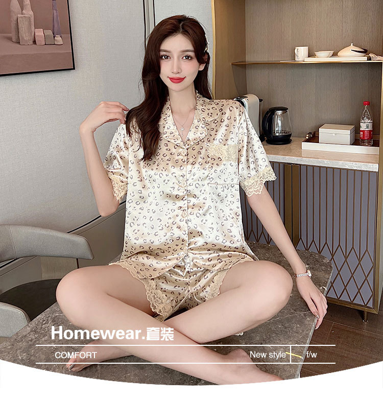 Homewear cool pajamas summer cozy cardigan 2pcs set for women