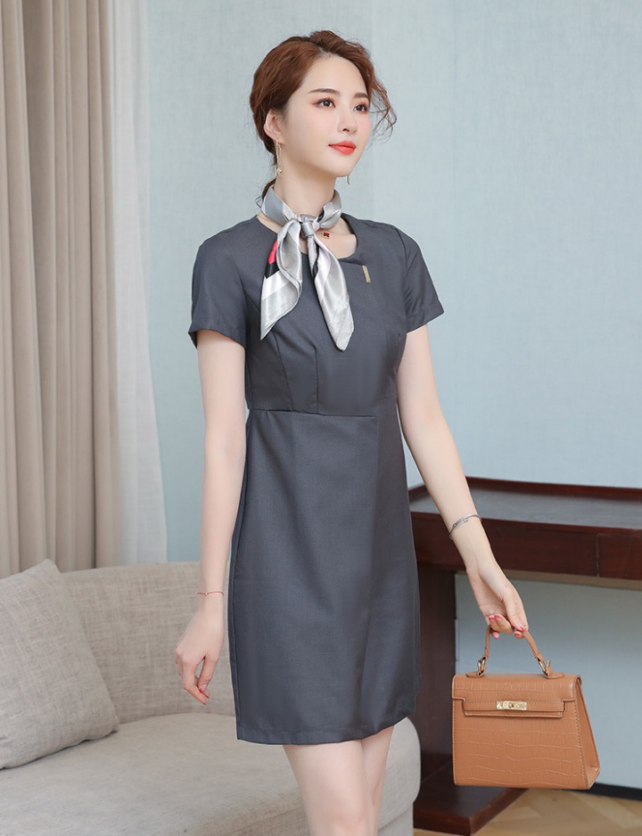 Large yard elasticity package hip slim summer dress