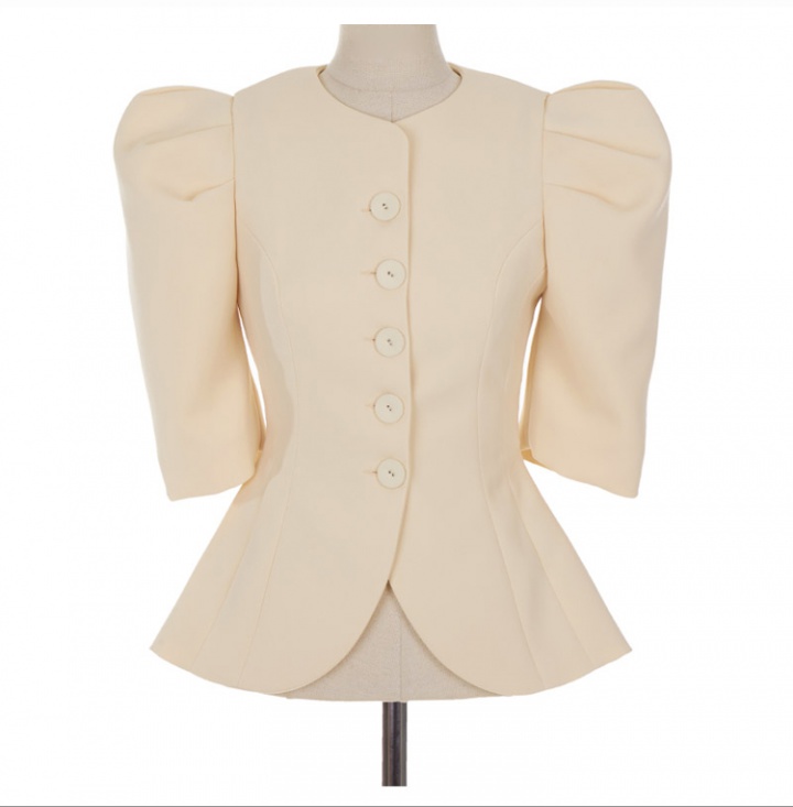 Pleated Korean style coat fashion business suit 2pcs set for women