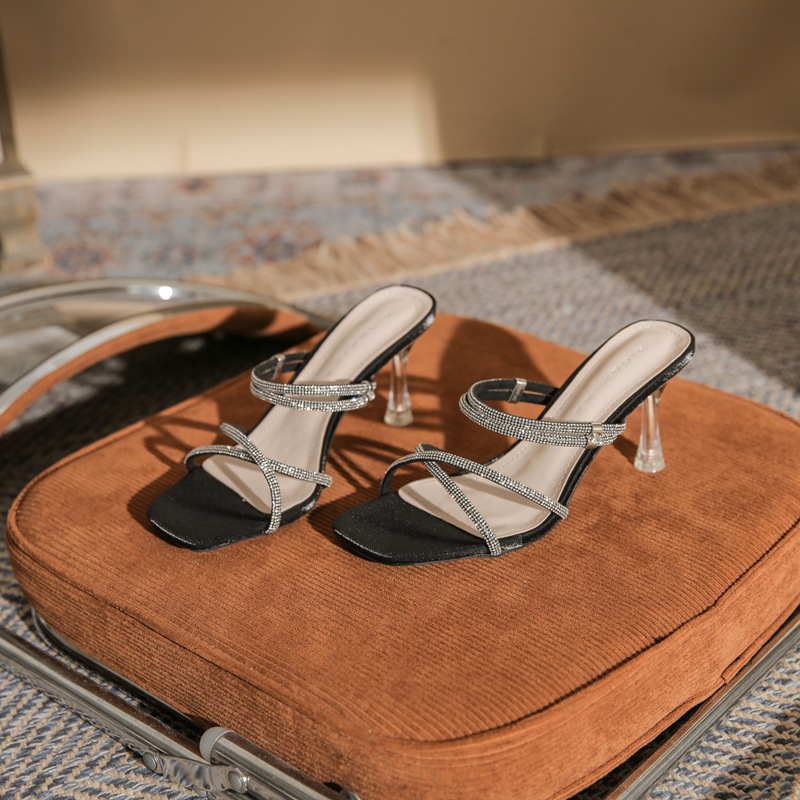Rhinestone summer sandals temperament slippers for women