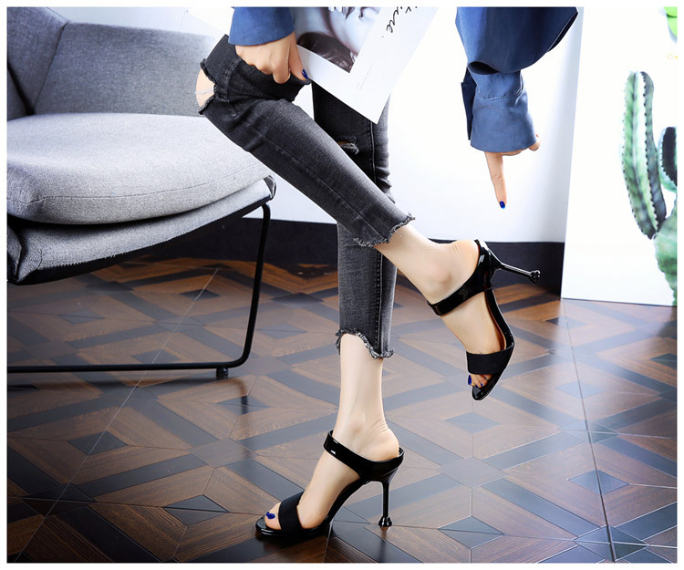 Fine-root fashion high-heeled shoes lady sandals
