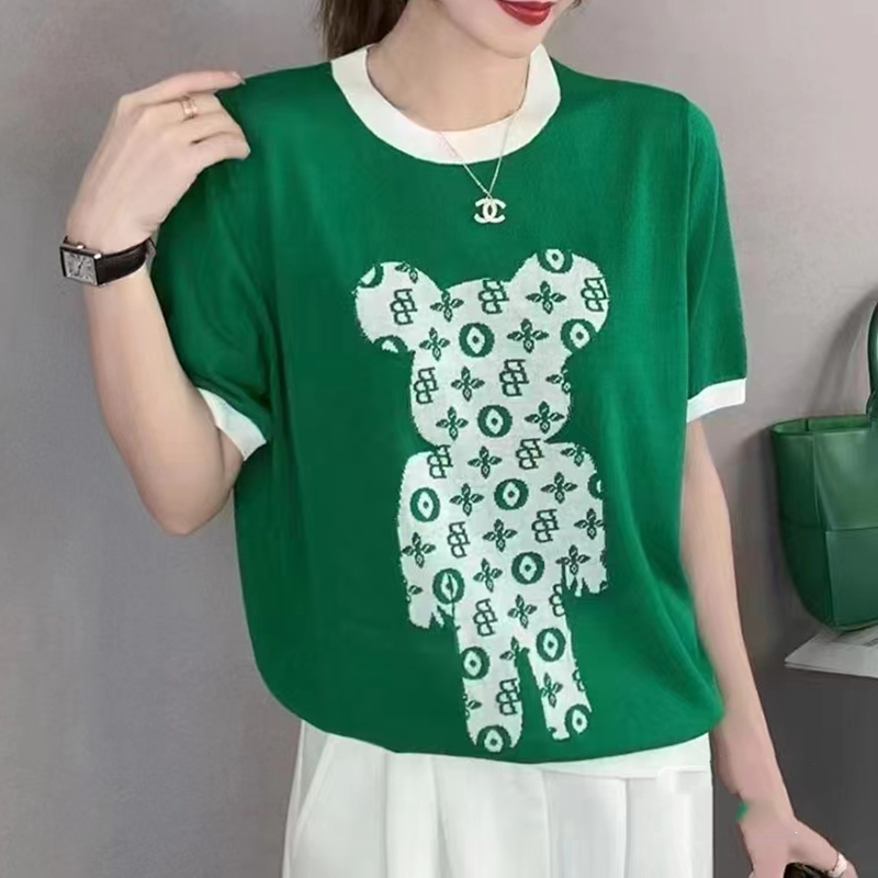 Spring and summer T-shirt letters sweater for women