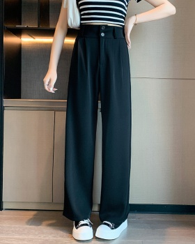 High waist mopping pants loose drape suit pants for women