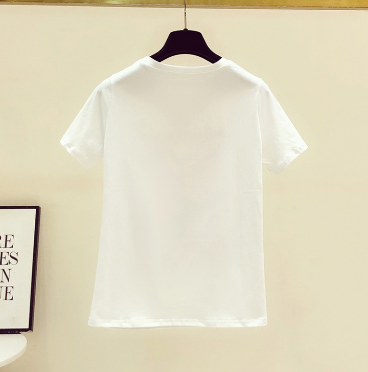 Short sleeve real silk T-shirt summer tops for women