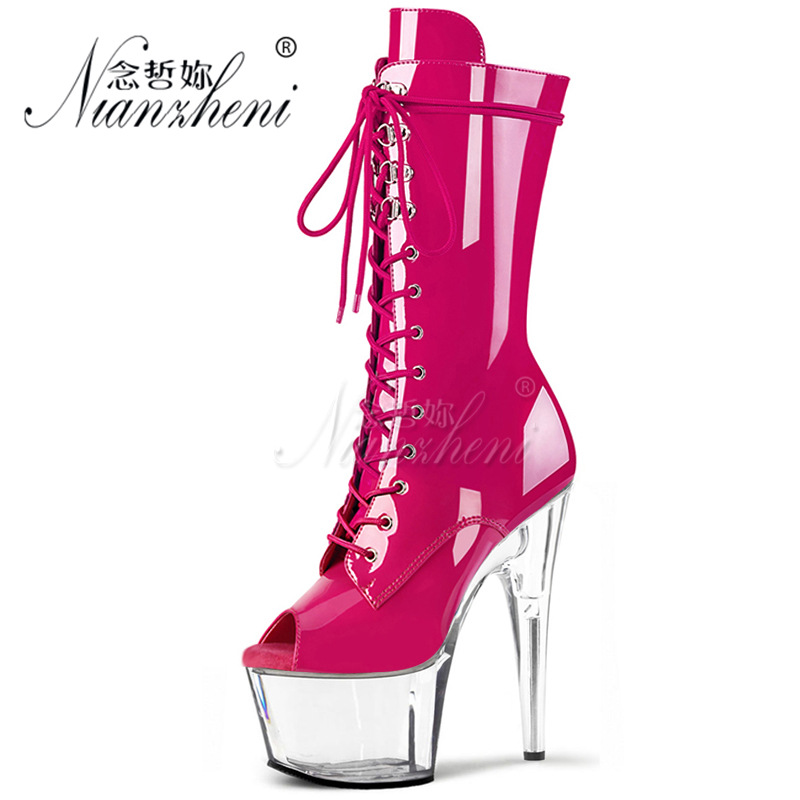 Very high sexy high-heeled shoes fine-root platform