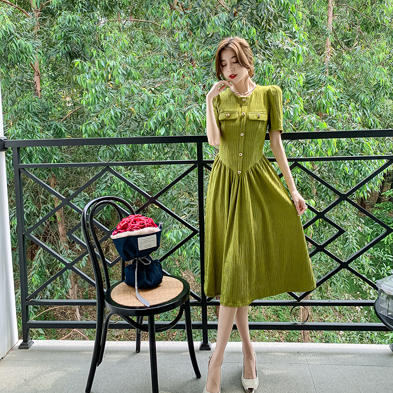 France style temperament tender long big skirt dress