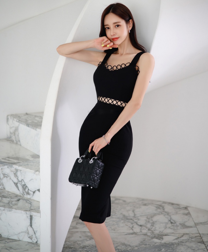 Sexy long splice slim package hip summer dress for women