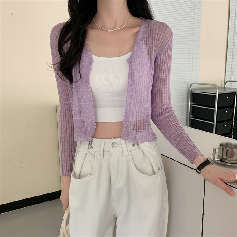 Sunscreen loose thin conventional summer cardigan