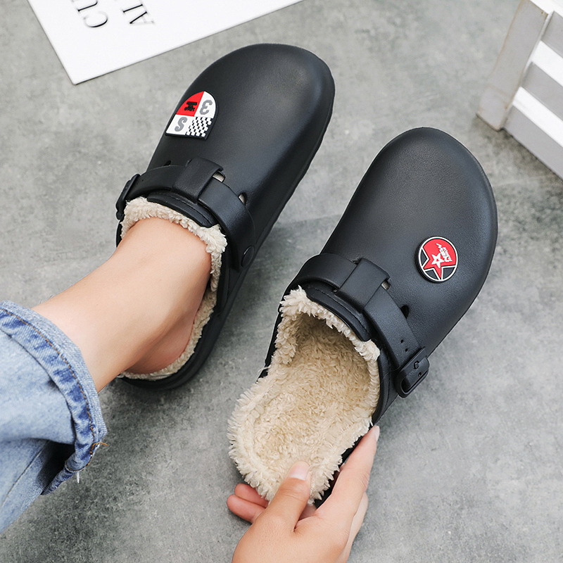 Waterproof winter slippers at home fashion shoes
