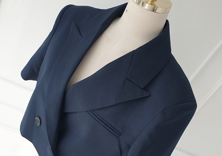 Pinched waist temperament business suit summer coat 2pcs set