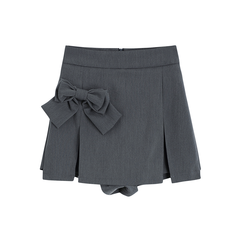 High waist bow skirt anti emptied summer short skirt