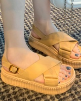 Rome slim wears outside hasp slippers for women