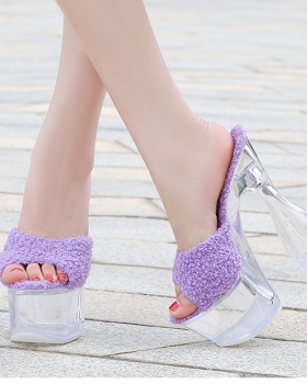 High-heeled high-heeled shoes summer sandals for women