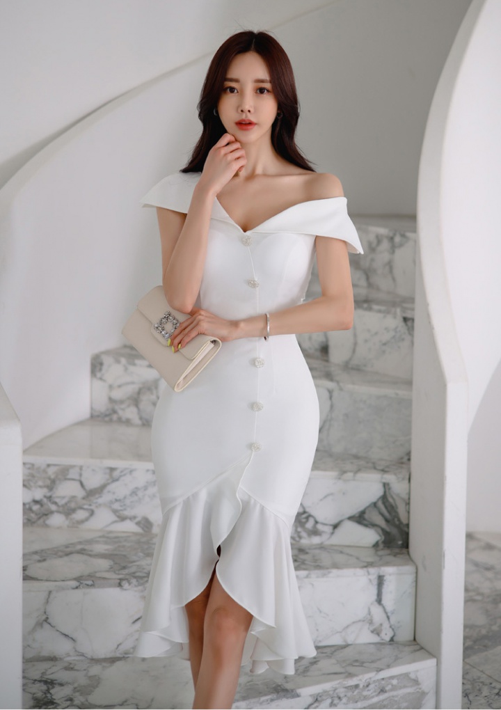 Slim summer temperament Korean style fashion dress
