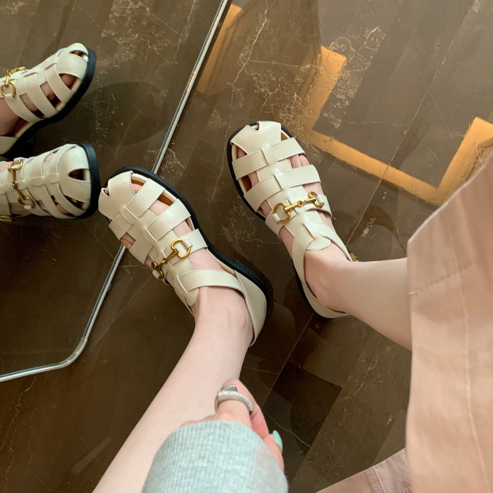 Weave rome hollow summer sandals