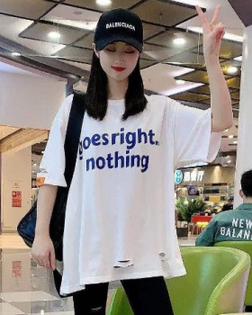 Loose short sleeve tops Korean style long T-shirt