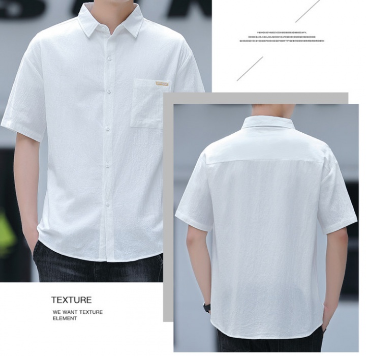 Casual fashion summer loose Korean style shirt for men
