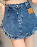 Arc hem package hip short skirt summer anti emptied culottes