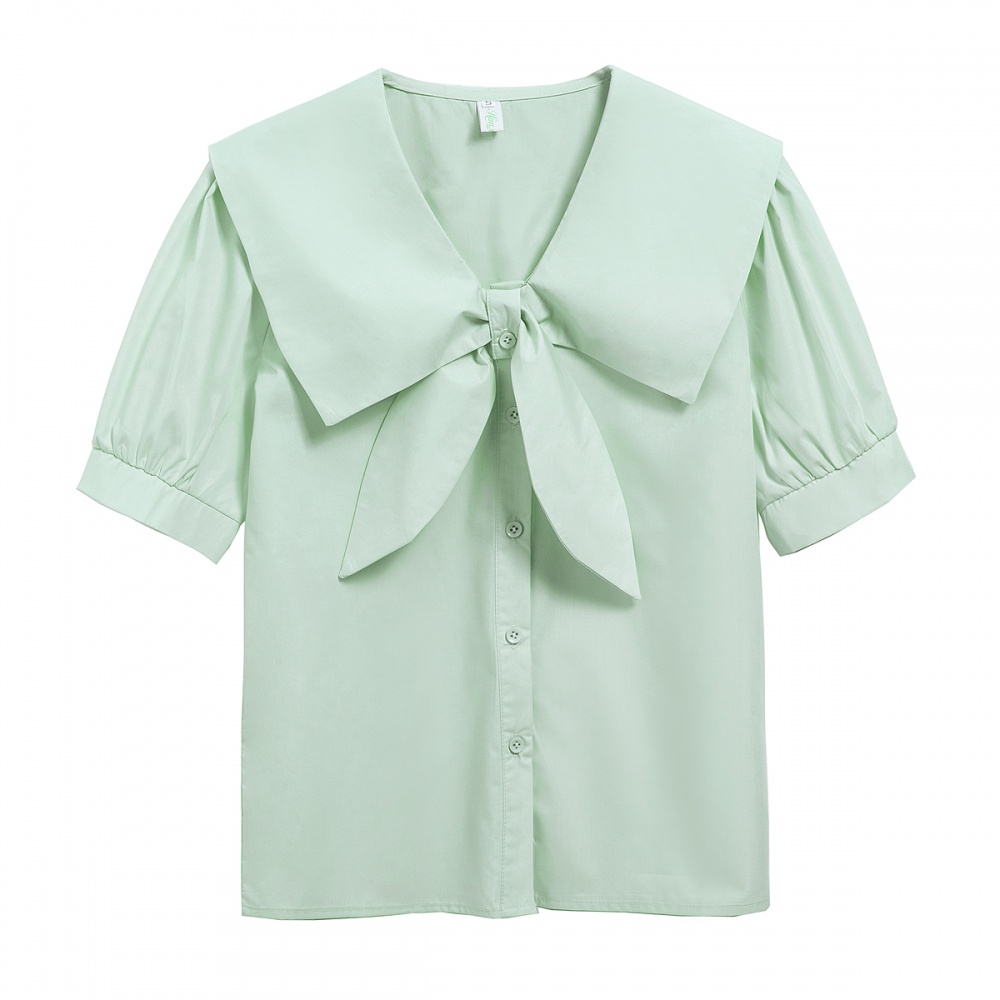 Chiffon short sleeve shirt sweet summer tops for women