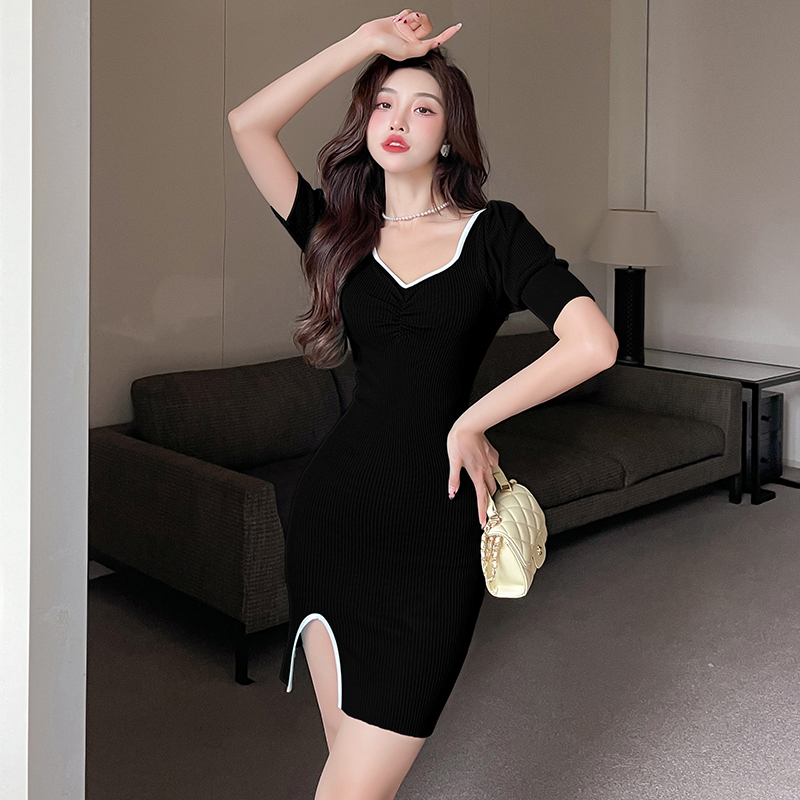 Night show tight clavicle package hip sexy dress for women