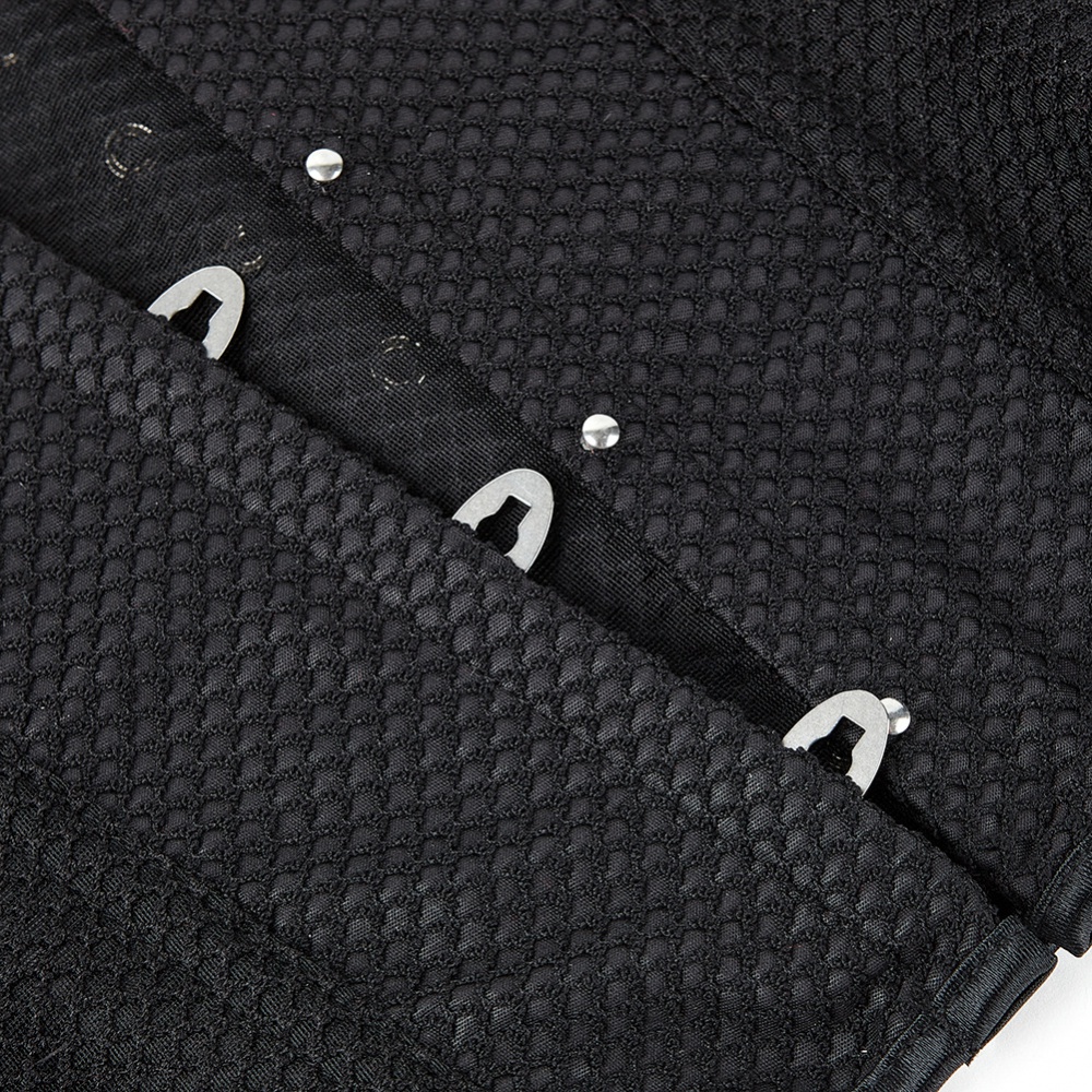 Gauze printing shapewear black court style corset