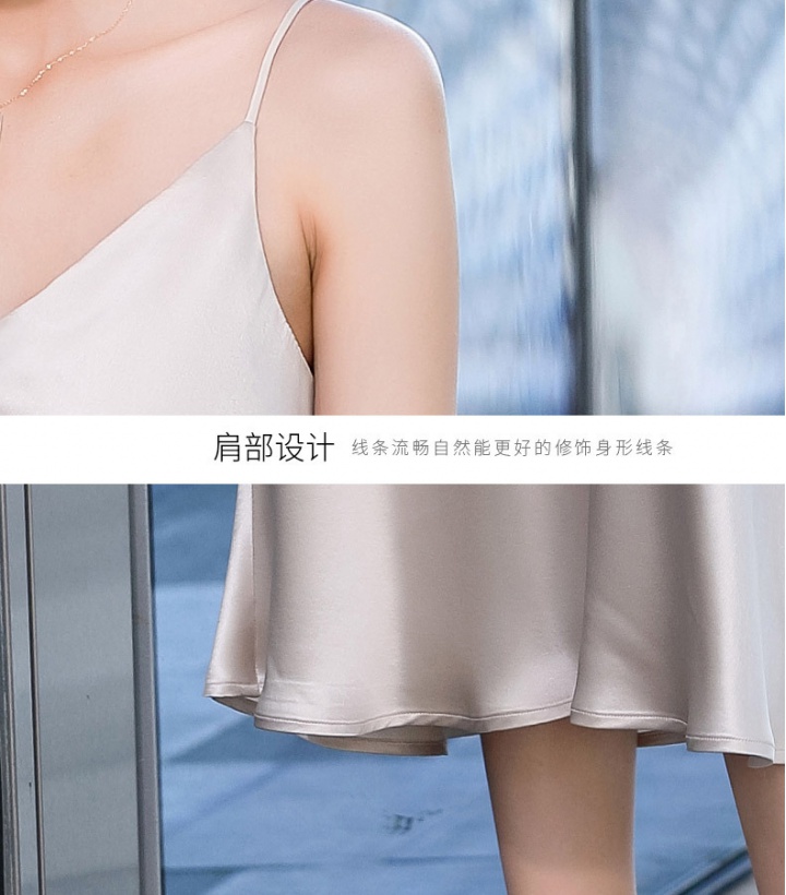 Bottoming strap dress light business suit for women