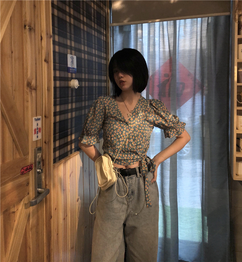 Korean style small shirt shirt for women