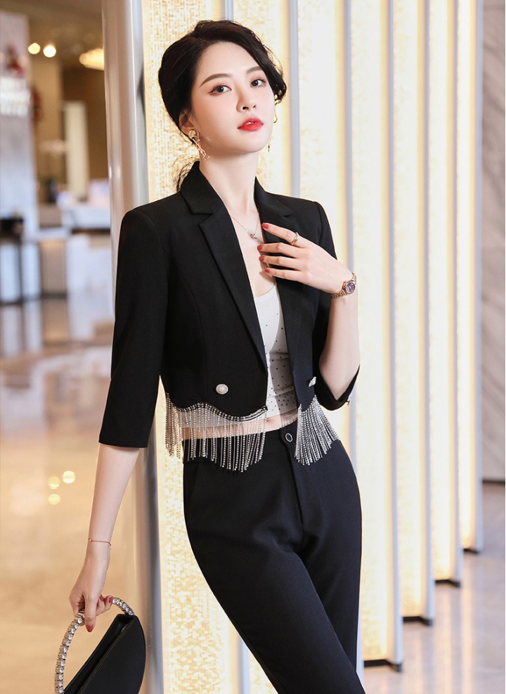 Short work clothing slim business suit 2pcs set for women