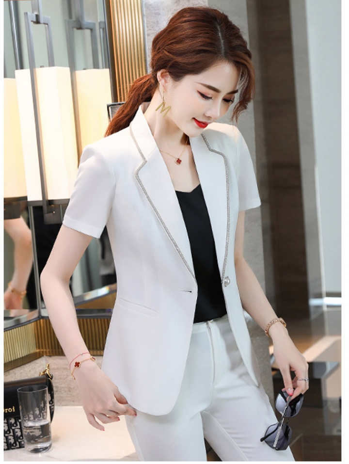 Thin temperament business suit summer coat a set for women
