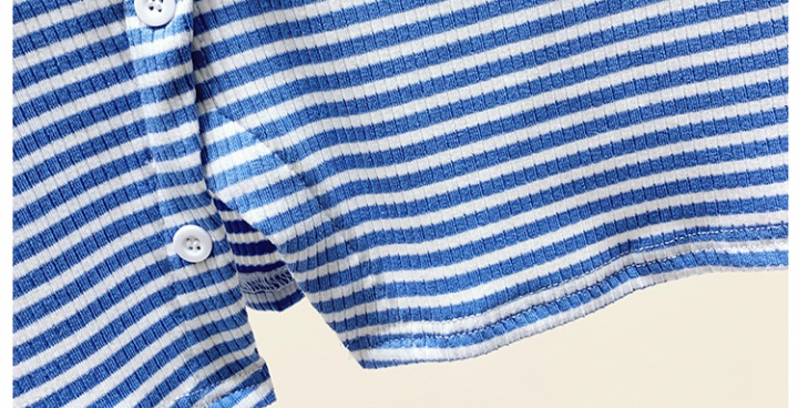 Stripe Japanese style T-shirt breasted shirts