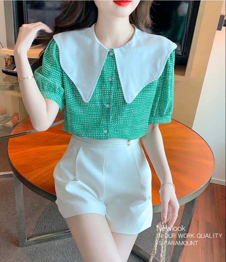 Summer Korean style shirt all-match tops for women